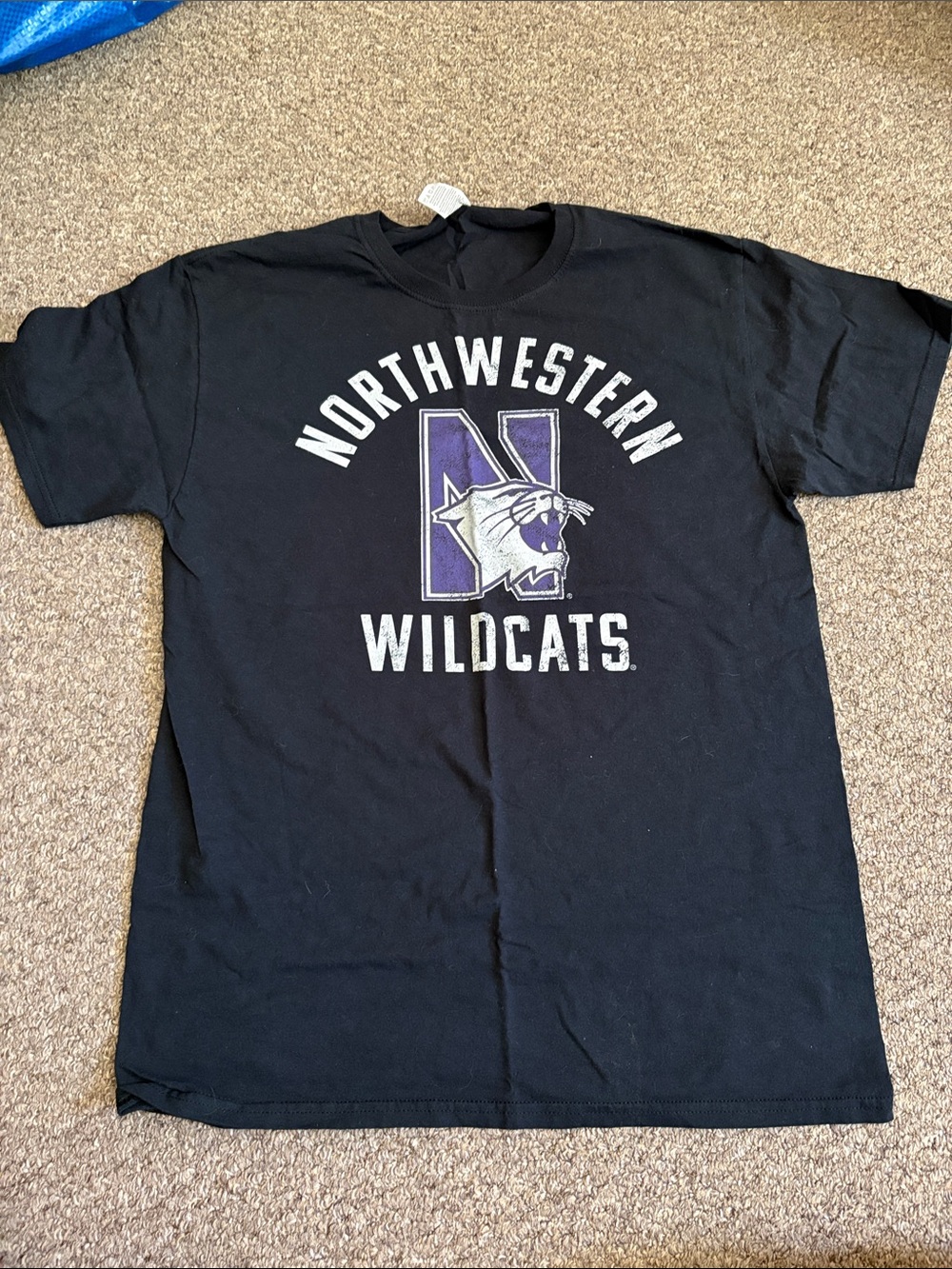 Northwestern Wildcats Black Graphic T-Shirt